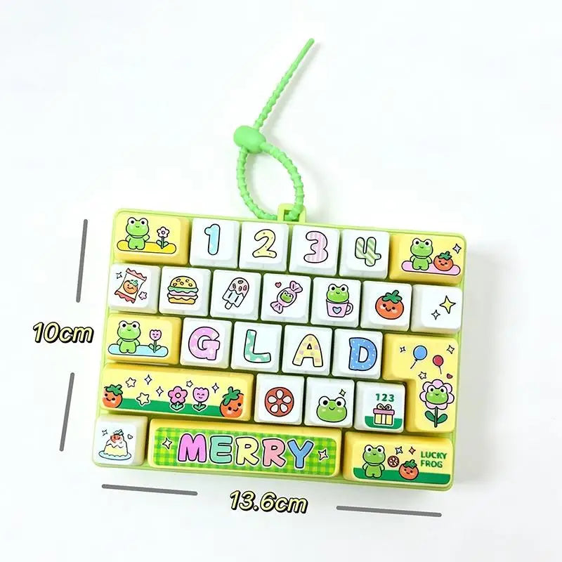 Mini 26-Key Mechanical Fidget Keyboard Toy – Cute Desk Gift Fidget Keyboard Toy Axl A6