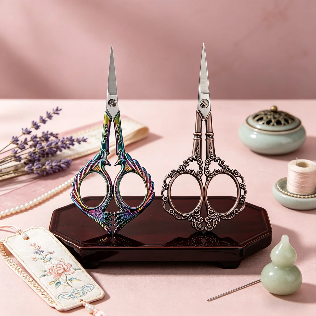 Stainless Steel Craft & Sewing Scissors – Embroidery Tailor Set Craft Scissors Set Axl
