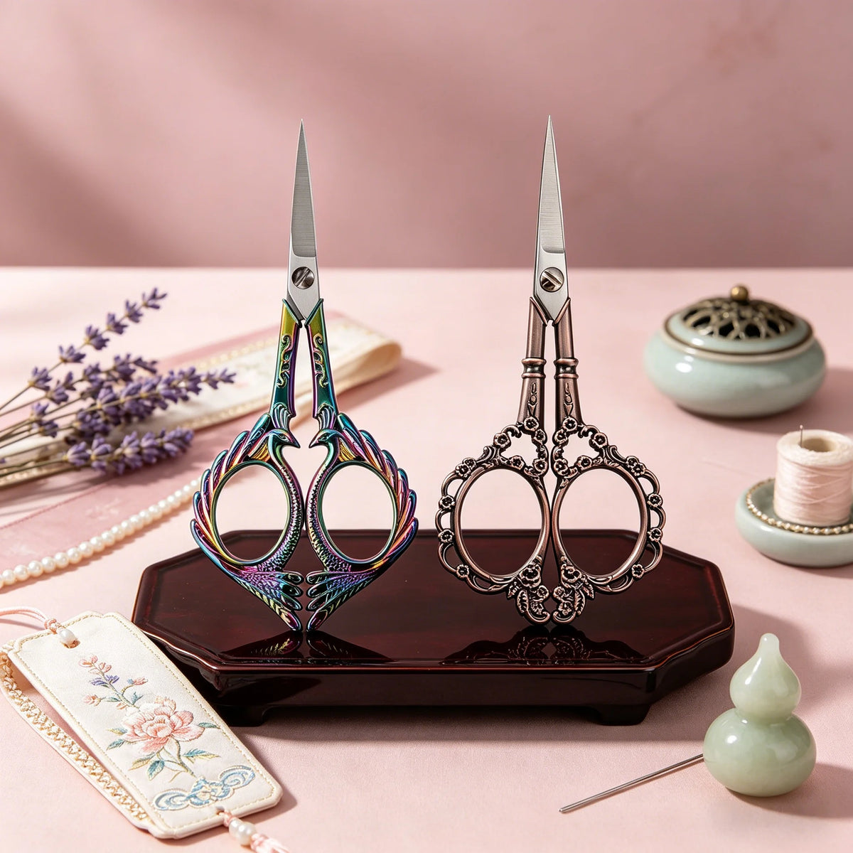 Stainless Steel Craft & Sewing Scissors – Embroidery Tailor Set Craft Scissors Set Axl