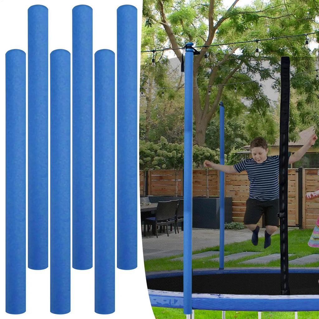 6-Pack Trampoline Foam Pole Protector Sleeves | PE Foam Covers Trampoline Pole Covers Axl