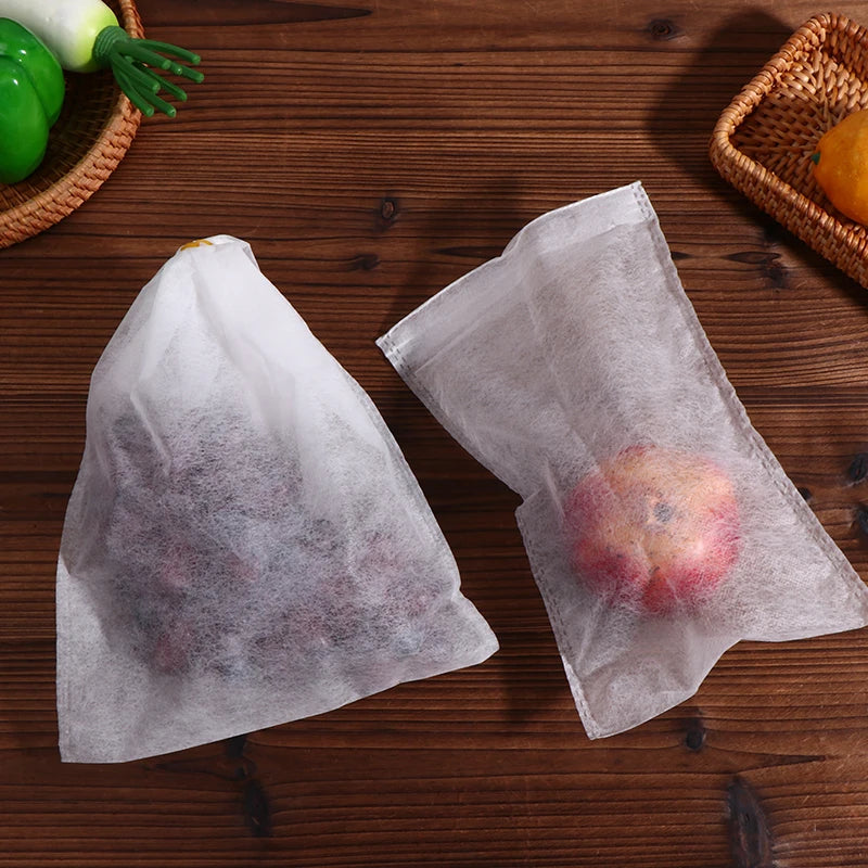 50 Pcs Organza Fruit Protection Bags – Anti-Bird Garden Mesh Fruit Protection Bags Axl