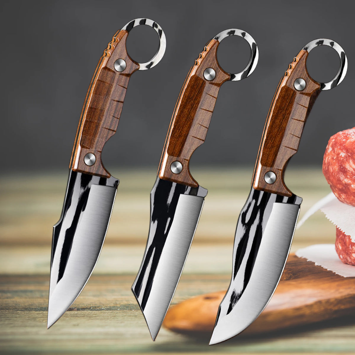Hand-Forged Carbon Steel Boning & Multipurpose Kitchen Knife Kitchen Boning Knife Axl
