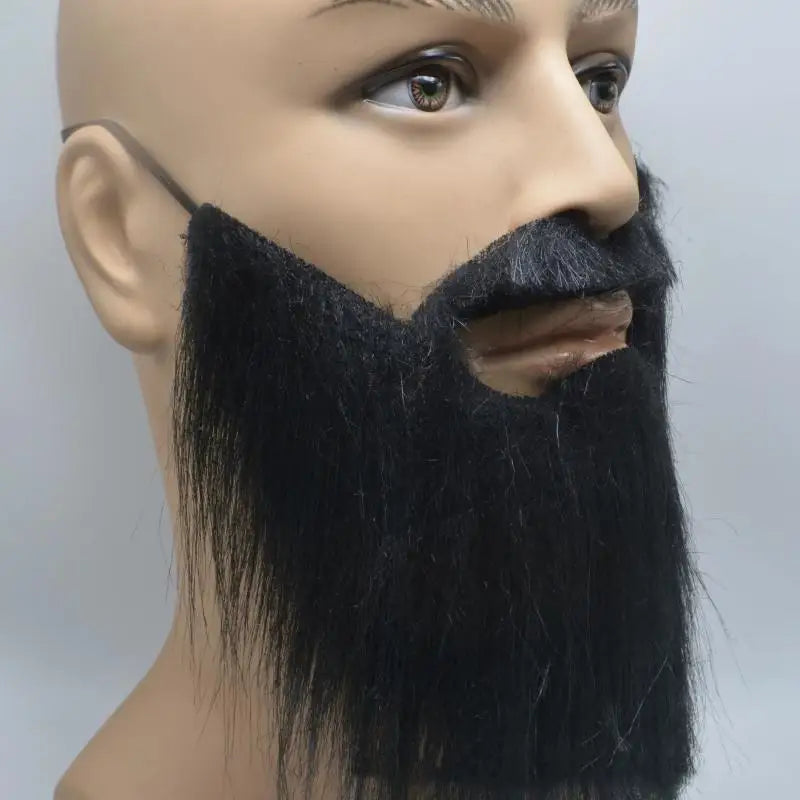 Fake Beard & Mustache Set – Santa Halloween Costume Kit Costume Accessory Set Axl