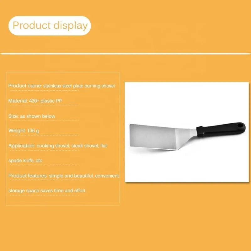 Stainless Steel BBQ Spatula & Griddle Scraper Set BBQ Spatula Set Axl