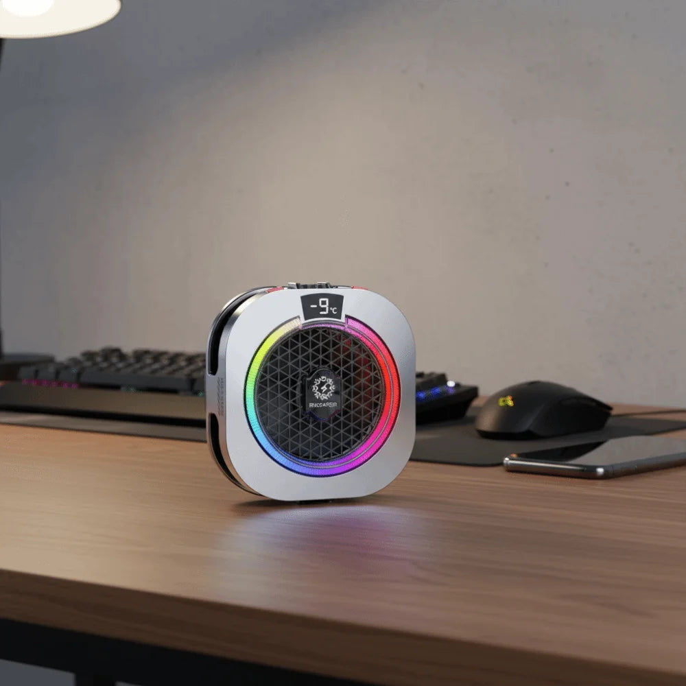RGB Phone Cooler – Semiconductor Cooling Fan & Digital Display Phone Cooling Fan Axl