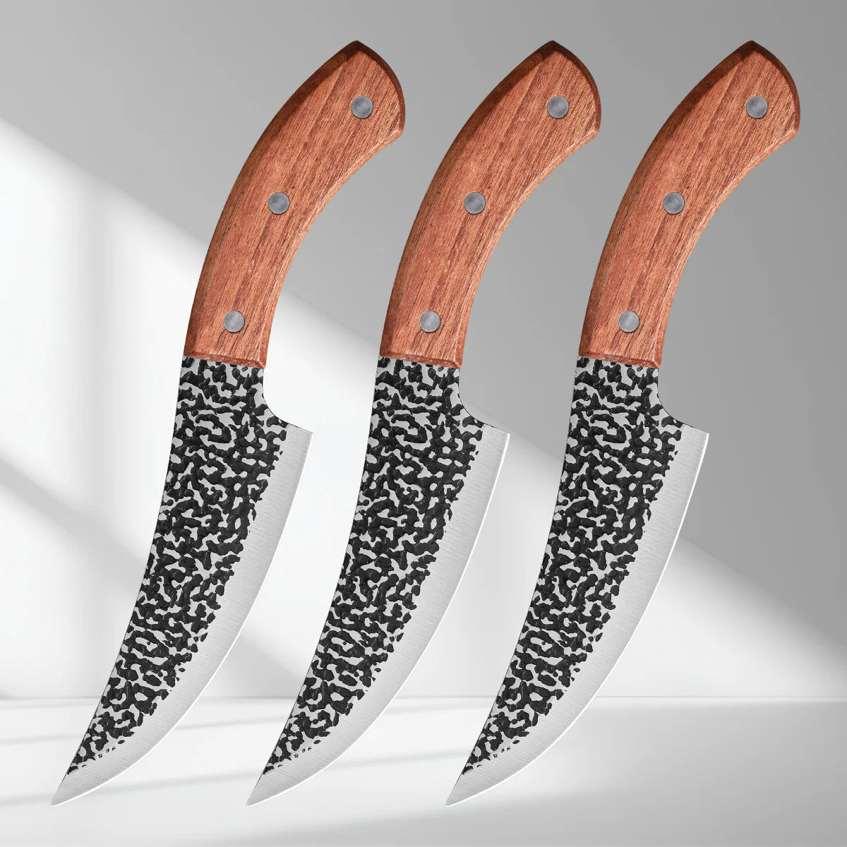 SHENJIU Forged Stainless Steel Boning Knife – 14.5" Butcher Boning Knife Axl 3PCSA