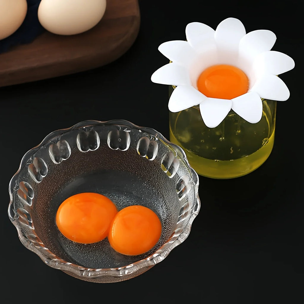 Flower Egg Yolk & White Separator – Cute Baking Kitchen Tool Egg Separator Tool Axl