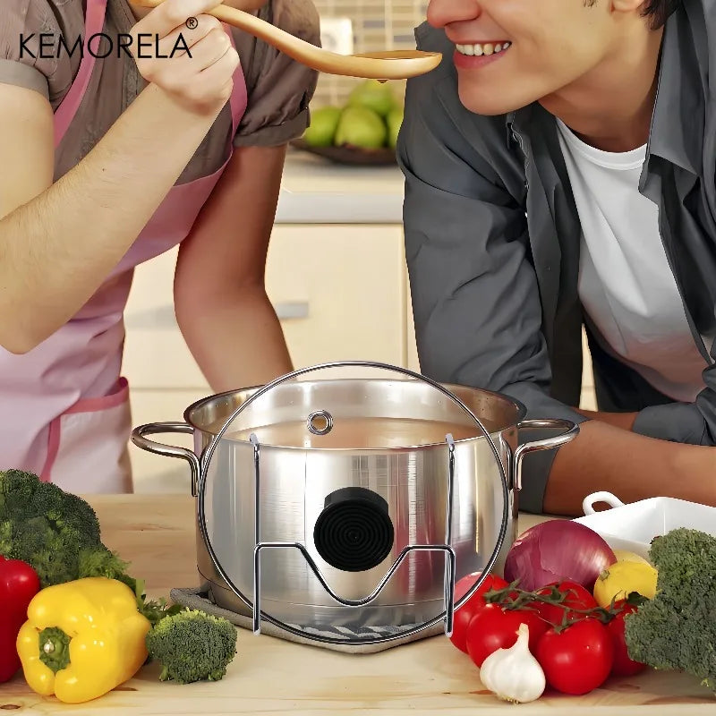 Stainless Steel Pot Lid Rack & Organizer – 1 or 2 Pack Kitchen Lid Organizer Axl