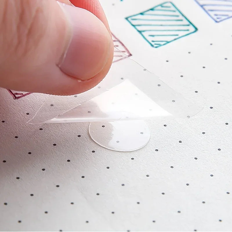 3-Roll Transparent Round Dot Double-Sided Tape | Craft & Scrapbook Craft Adhesive Tape Axl