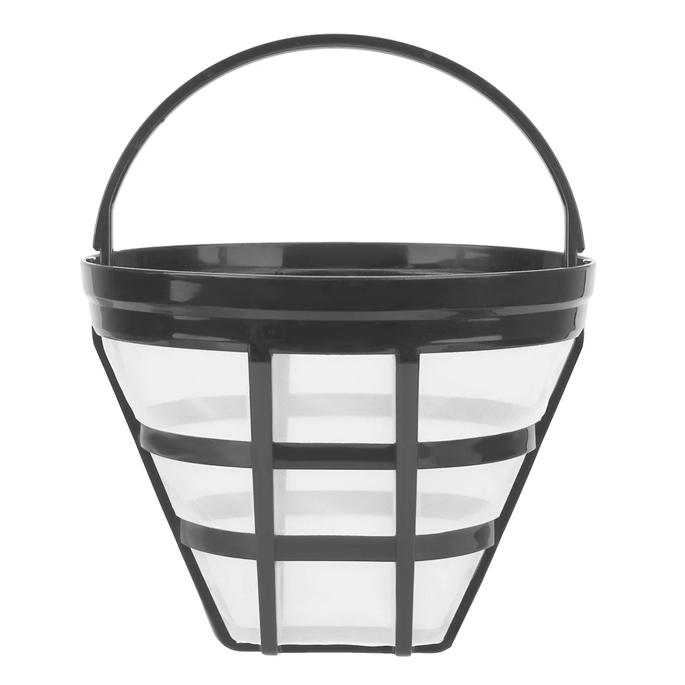 Reusable Basket Coffee Filter – Nylon Mesh Strainer for Drip Makers Coffee Filter Axl black