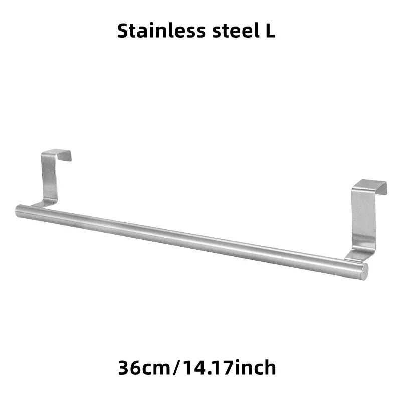 Over Door Towel Rack – Stainless Steel Hanging Bar Holder Over Door Towel Rack Axl K1-Stainless steel L XL