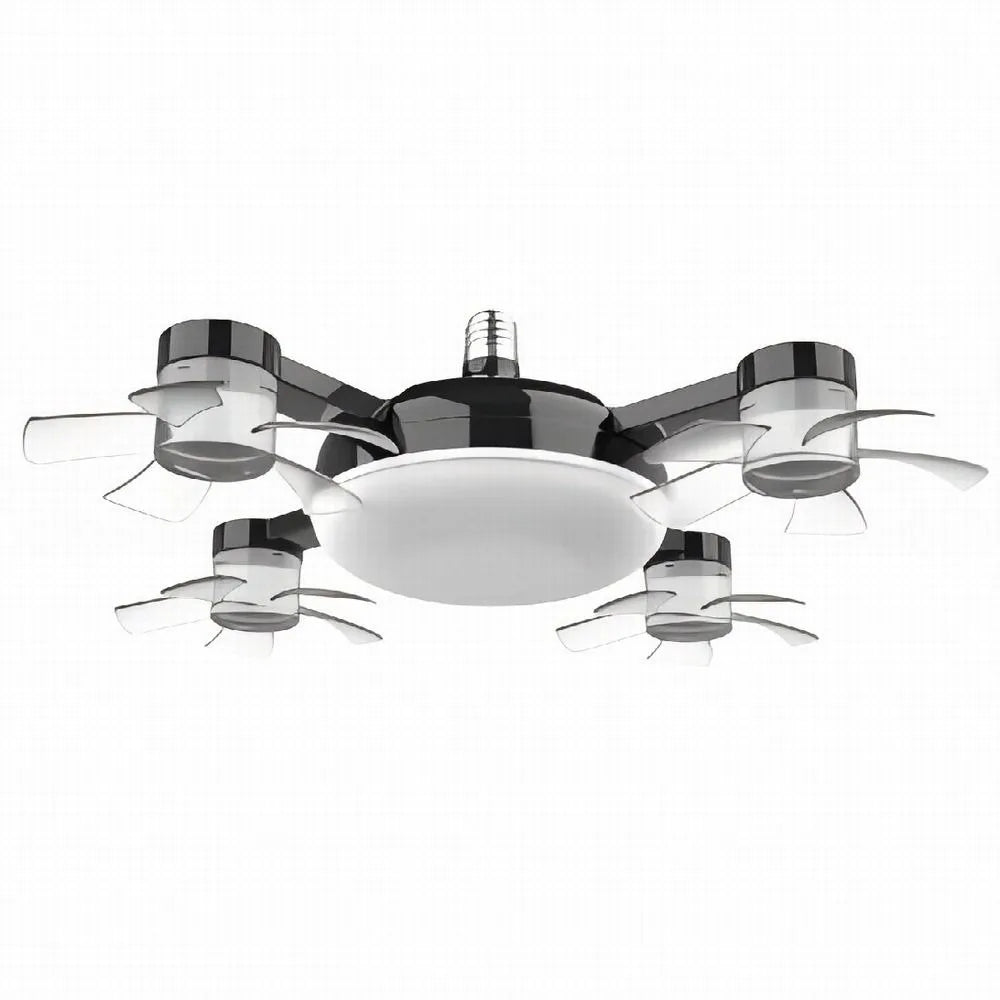 2-in-1 Ceiling Fan Light | 3-Speed Remote Control LED Lamp Ceiling Fan Light Axl 4 heads