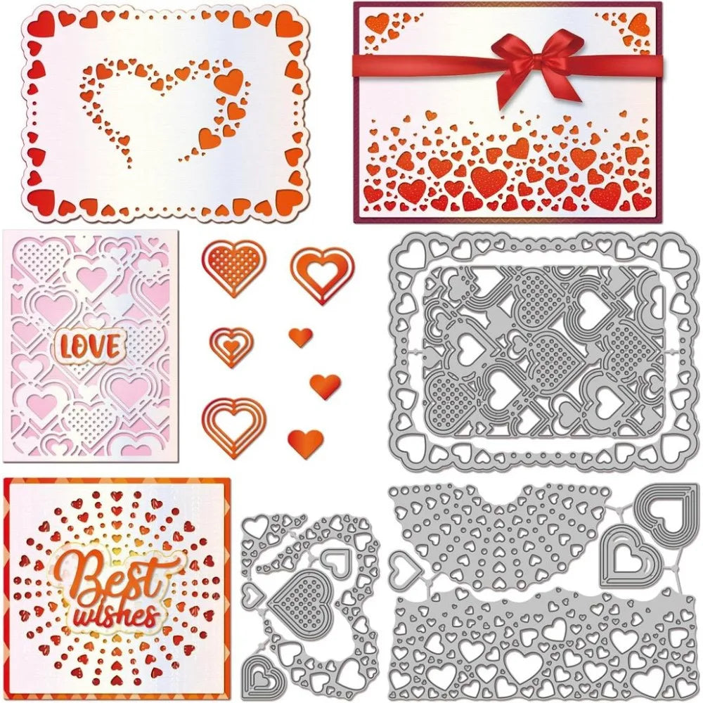 Love Frame Metal Cutting Dies Set – Scrapbooking & Cards Craft Cutting Dies Axl AECH04-19231