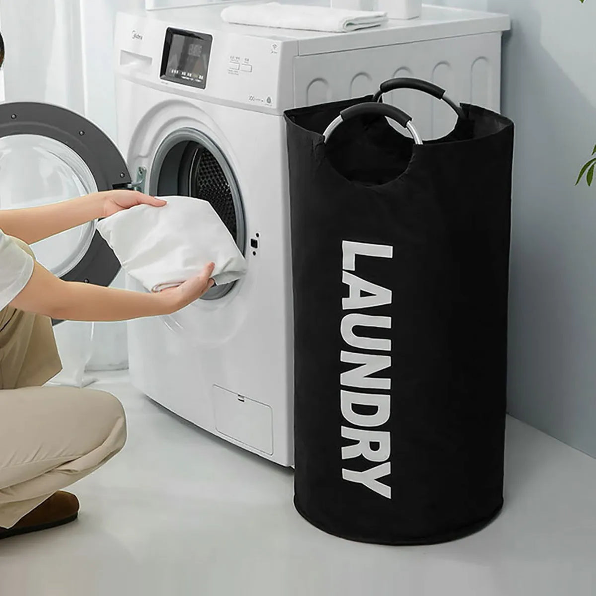 Extra-Large Foldable Waterproof Laundry Basket | 82L Oxford Laundry Basket Axl
