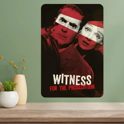 Witness for the Prosecution Classic Movie Metal Poster Sign Metal Wall Sign Axl aluminum sign aluminum 20x30cm