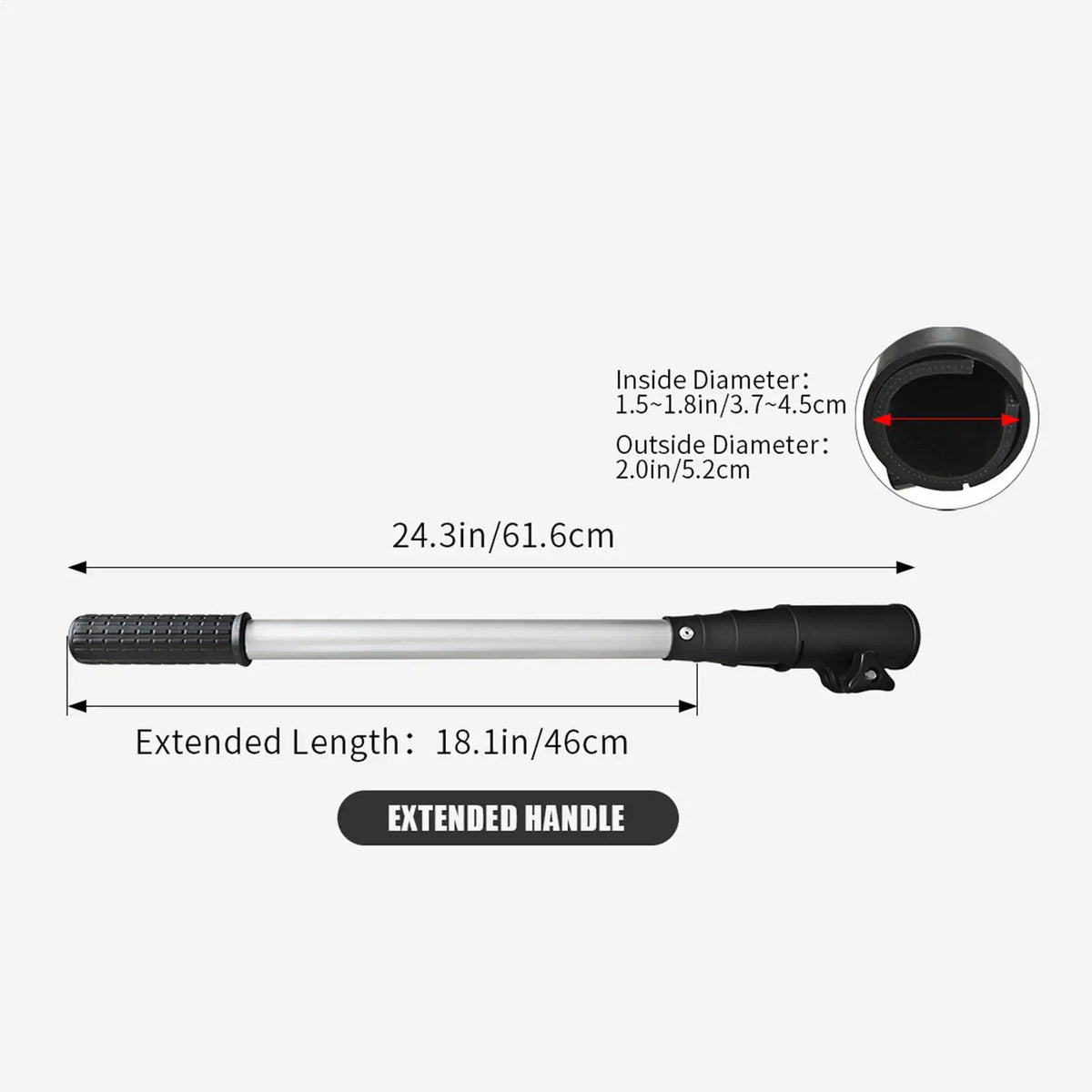 Adjustable Outboard Tiller Extension Handle – Aluminum Alloy Tiller Extension Handle Axl