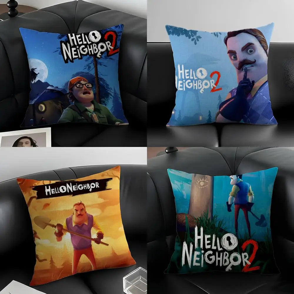Hello Neighbor 2 Linen Cushion Cover – Sofa & Home Decor Decorative Cushion Cover Axl