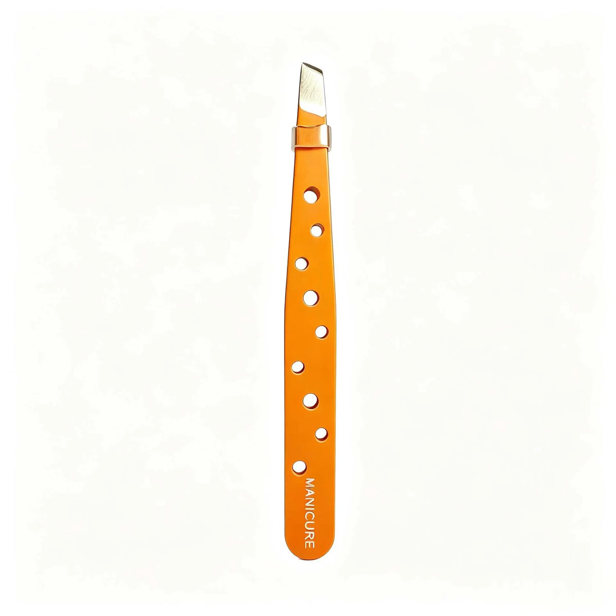 Stainless Steel Slant Tip Eyebrow Tweezers | Makeup Tool Eyebrow Tweezers Axl Orange round-hole ey 2