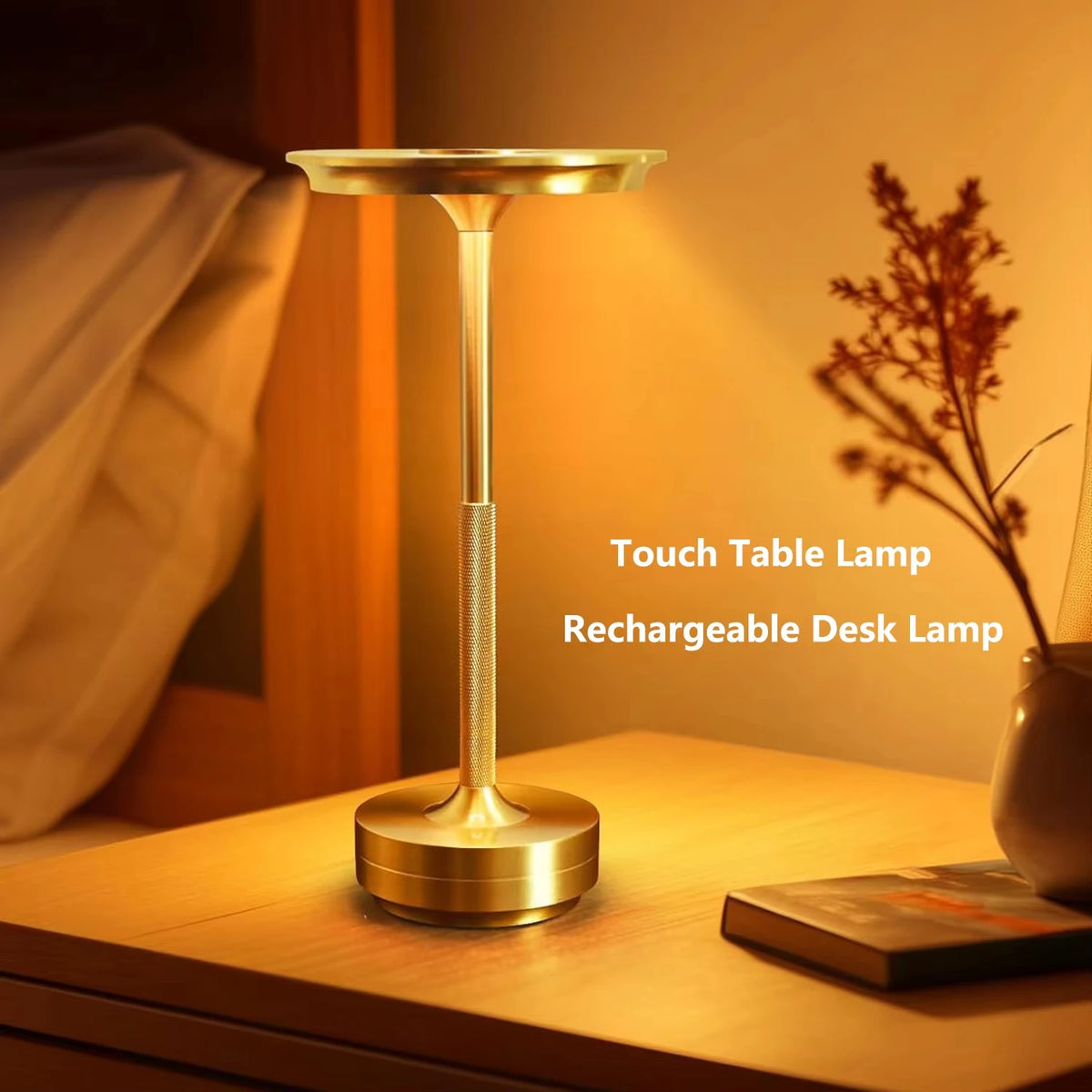 USB Rechargeable LED Desk Lamp | Touch Dimming 3 Color Modes LED Table Lamp Axl
