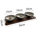 Stainless Steel Fruit Bowl with Wood Tray | Modern Home Décor Decorative Fruit Bowl Axl Sliver