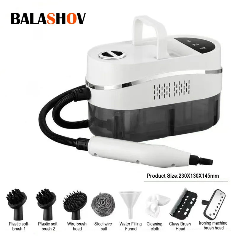 BALASHOV 2500W Handheld Steam Cleaner – Home, Kitchen & Car Handheld Steam Cleaner Axl WHITE 220 V