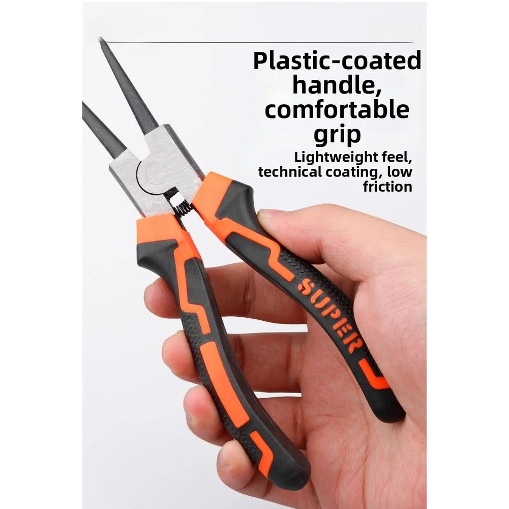 7-Inch Snap Ring Circlip Pliers – Straight & Bent Inner/Outer Circlip Pliers Axl