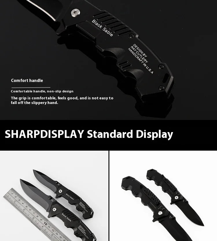 Folding Pocket Knife – Stainless Steel Portable Fruit & EDC Blade Folding Pocket Knife Axl