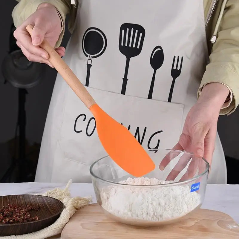 Silicone Baking Scraper – Non-Stick Butter & Chocolate Spatula Baking Scraper Spatula Axl