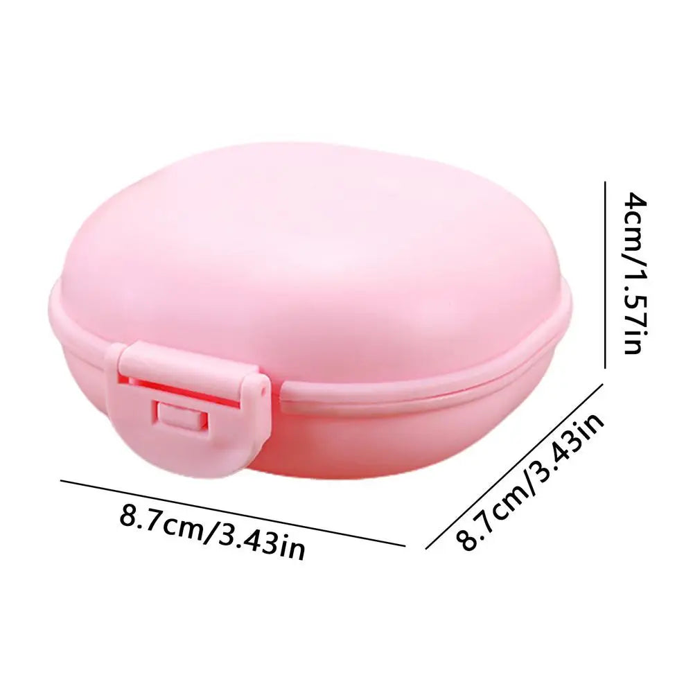 Portable Shampoo Bar Holder & Travel Case with Drain Lid Soap Bar Holder Axl Pink