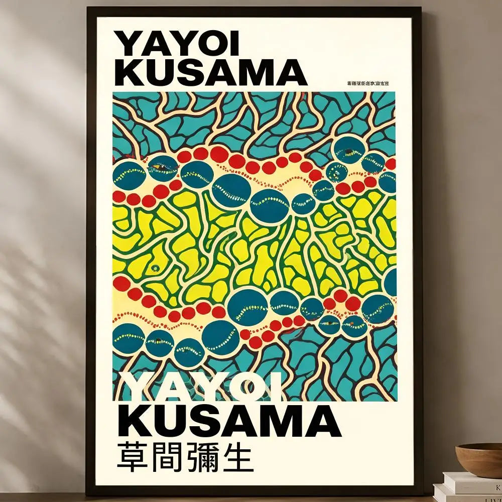Yayoi Kusama Wall Art Poster – Self-Stick Waterproof HD Wall Art Poster Axl