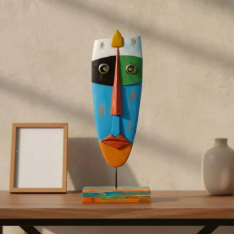 Solid Wood Figurines – Modern Carved Home Decor Sculptures Wood Figurine Sculpture Axl