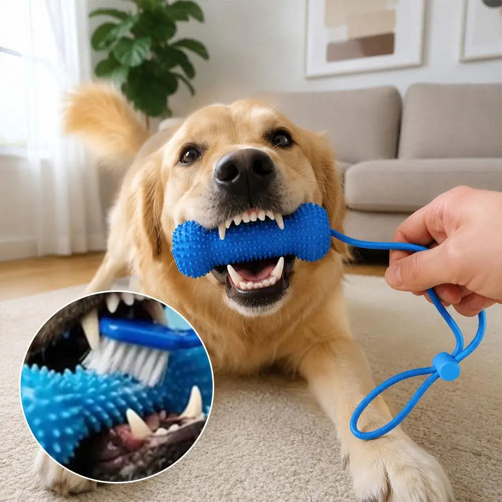 Dog Dental Chew Toy – Silicone Teeth Cleaning Molar Stick Dog Dental Chew Toy Axl