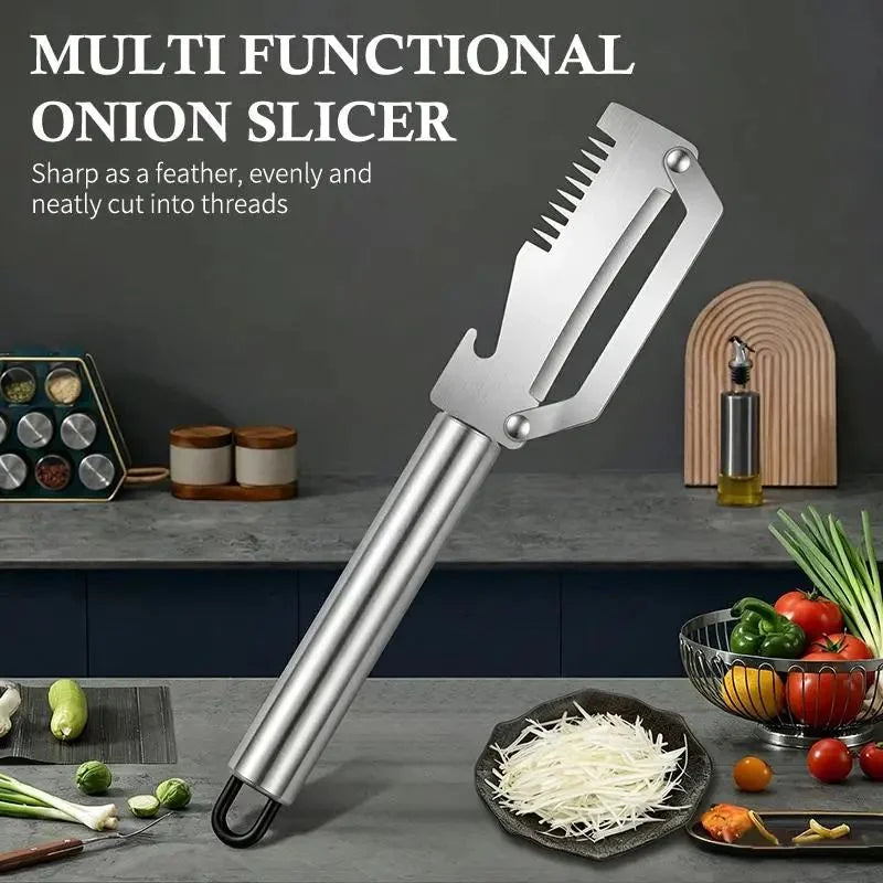 3-in-1 Stainless Steel Vegetable Peeler with Bottle Opener Vegetable Peeler Axl
