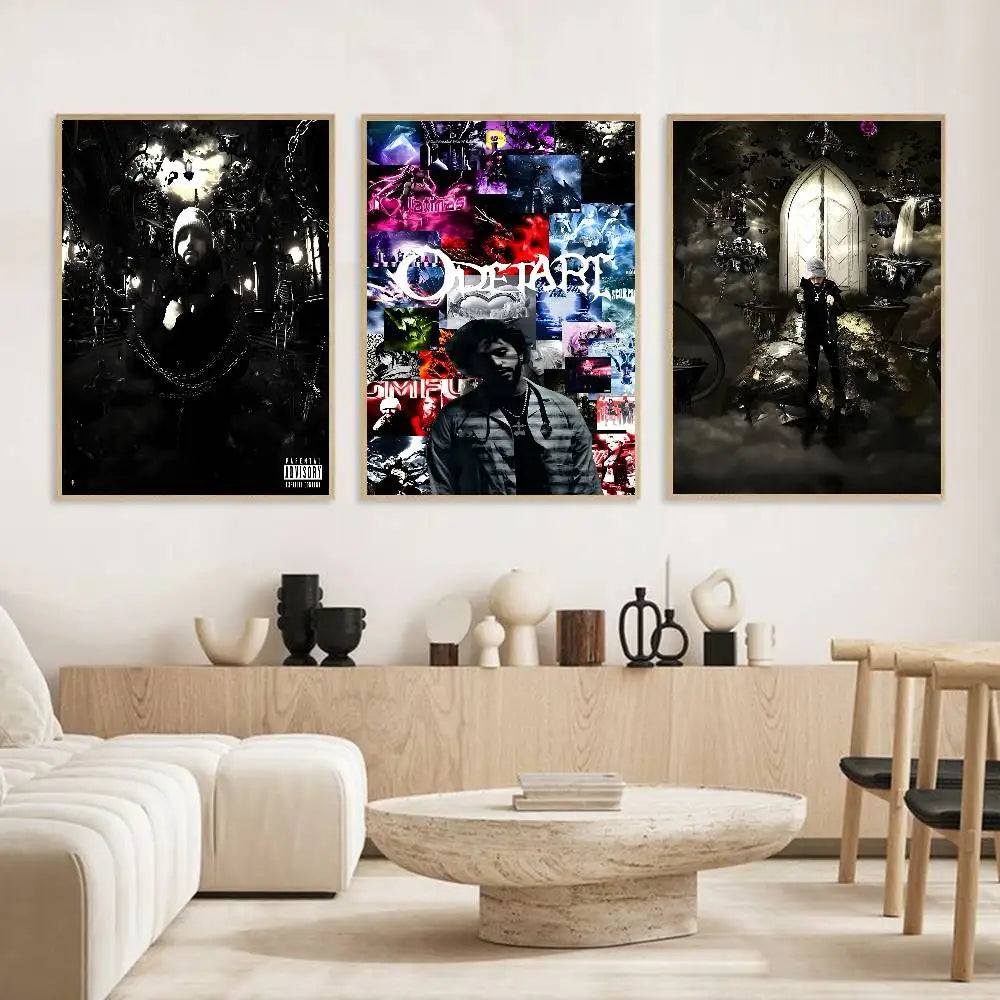 O-Odetari Rapper HD Poster | Self-Adhesive Waterproof Wall Art Wall Art Poster Axl