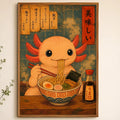 Cute Animal Wall Poster – Self-Adhesive Waterproof HD Art Decor Decorative Wall Poster Axl White05 40X50cmNoframe