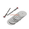10x 22mm HSS Circular Blade Disc + 2 Rods Rotary Cutting Tool Rotary Cutting Blades Axl 22mm CN