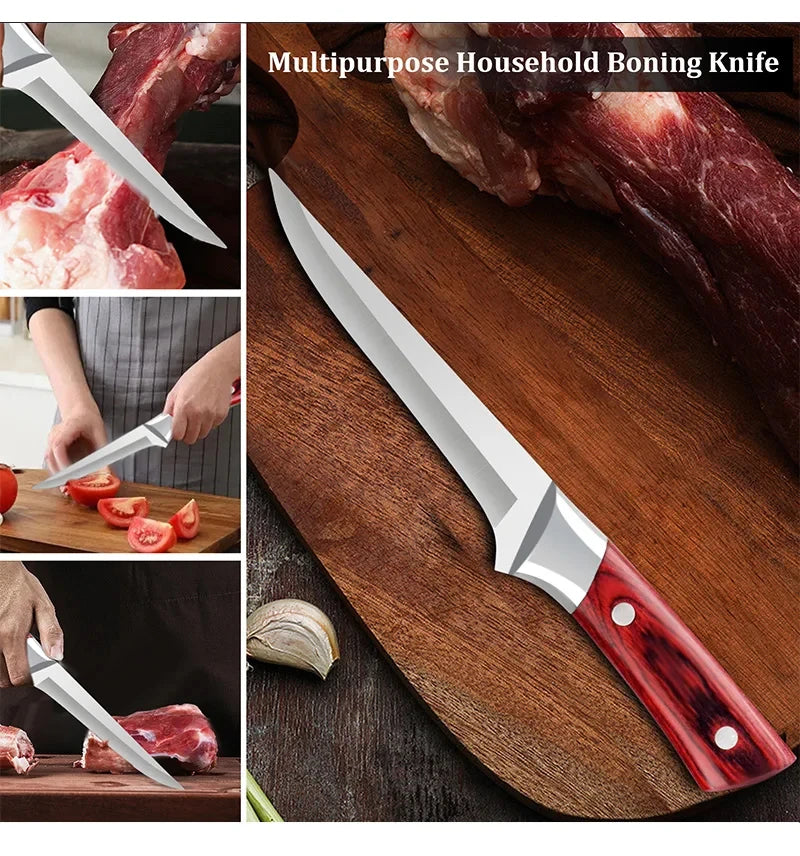 Professional 12" Stainless Steel Boning Knife – Butcher Knife Boning Knife Axl