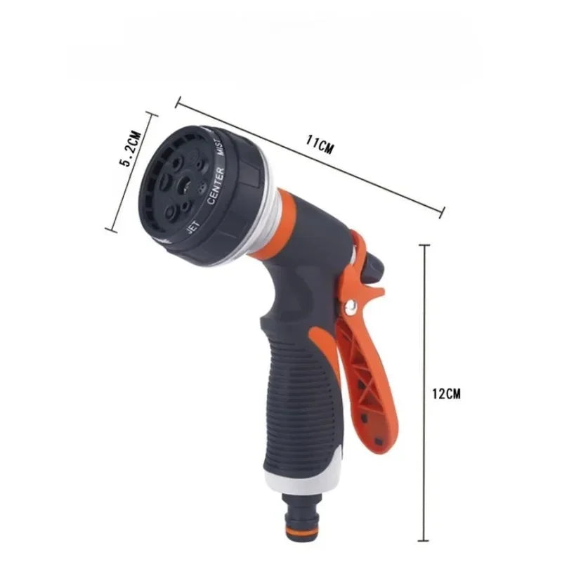 8-Mode High-Pressure Garden Water Gun – Irrigation & Car Wash Garden Hose Nozzle Axl