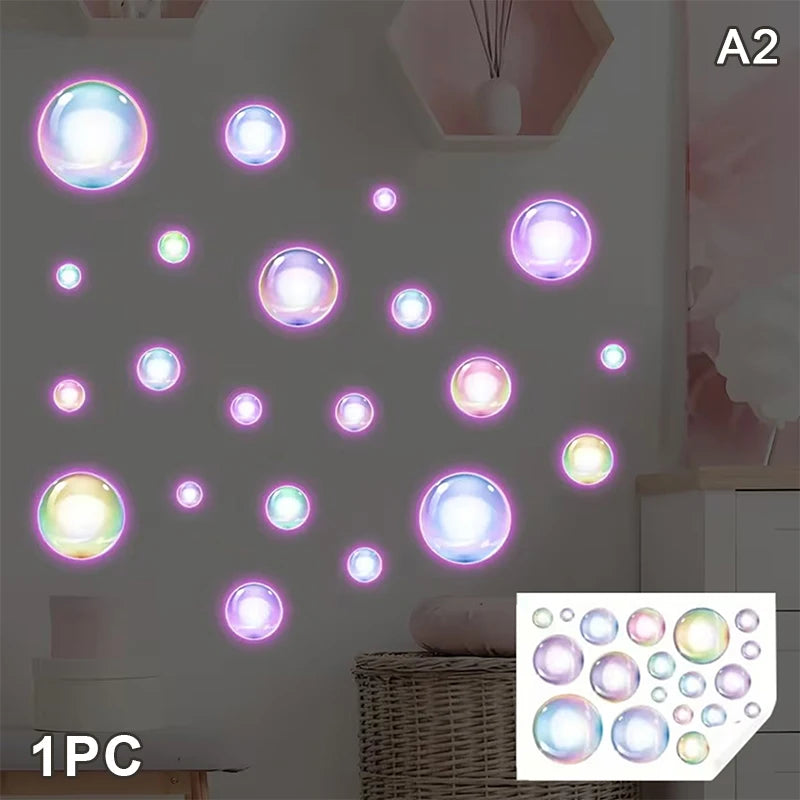 Glow-in-the-Dark Butterfly Mandala Wall Stickers | PVC Decals Wall Stickers Axl A2