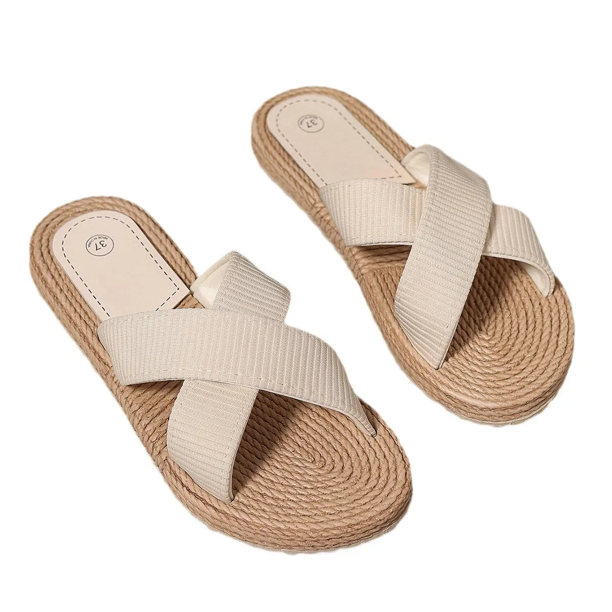 Women's Breathable Summer Slippers – Wide Size Anti-Slip Slides Women's Summer Slippers Axl