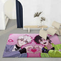 Anime Flannel Floor Mat – Non-Slip Soft Plush Indoor Rug Indoor Floor Rug Axl White1 40x60cm