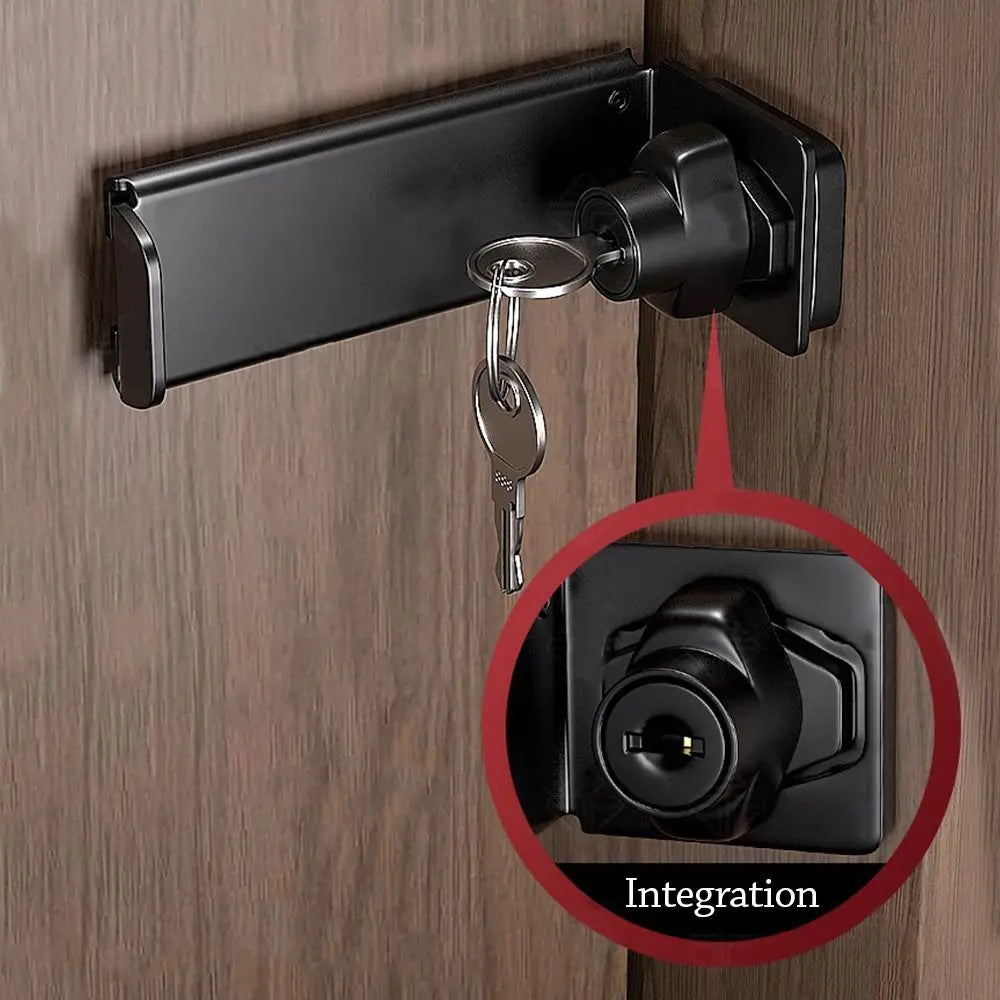 Stainless Steel 90° Door Hasp Clasp Lock – Shed & Gate Security Door Hasp Lock Axl