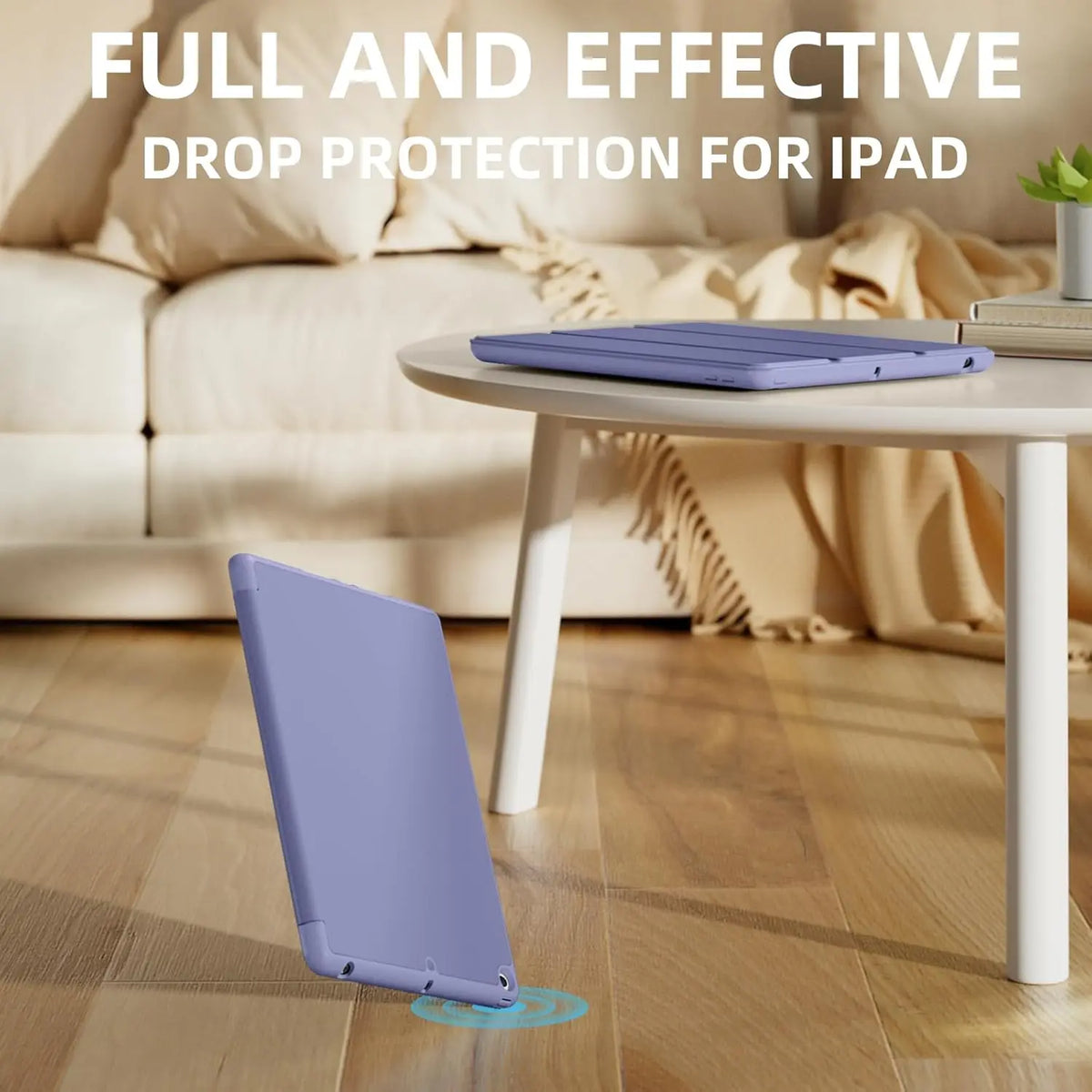 Tri-Fold Smart Case iPad 9th/8th/7th Gen 10.2" + Pencil Slot Tablet Folio Case Axl