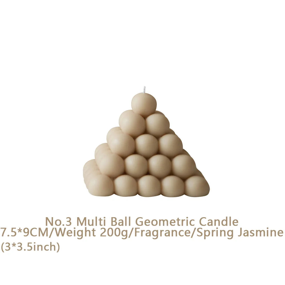 Handmade Soy Wax Scented Candles – Geometric Home Décor Gift Scented Candle Axl few Yellow