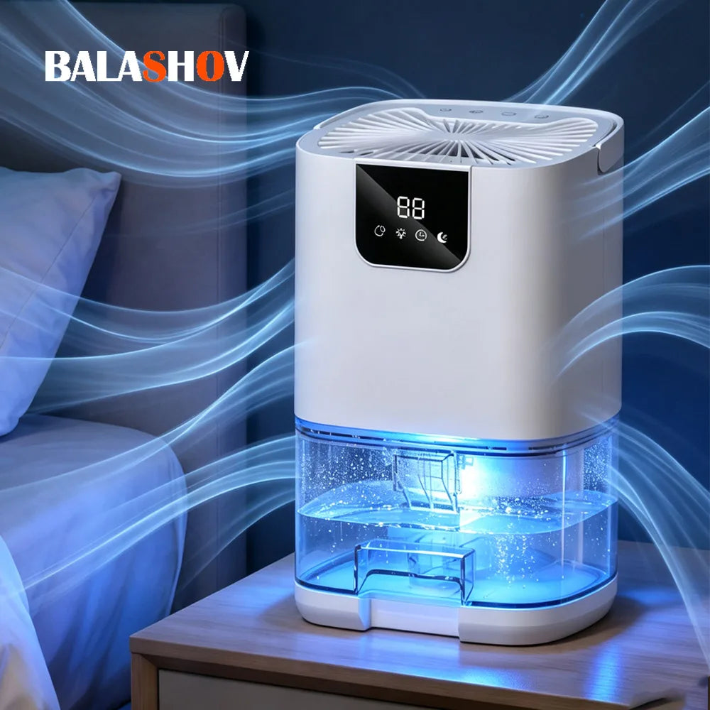 BALASHOV 1000ml Smart Negative Ion Dehumidifier – Timer & Display Smart Dehumidifier Axl