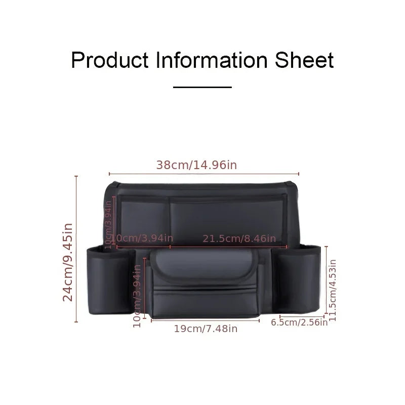 Car Seat Hanging Storage Bag – Organizer for Tidy Travel Car Seat Organizer Axl