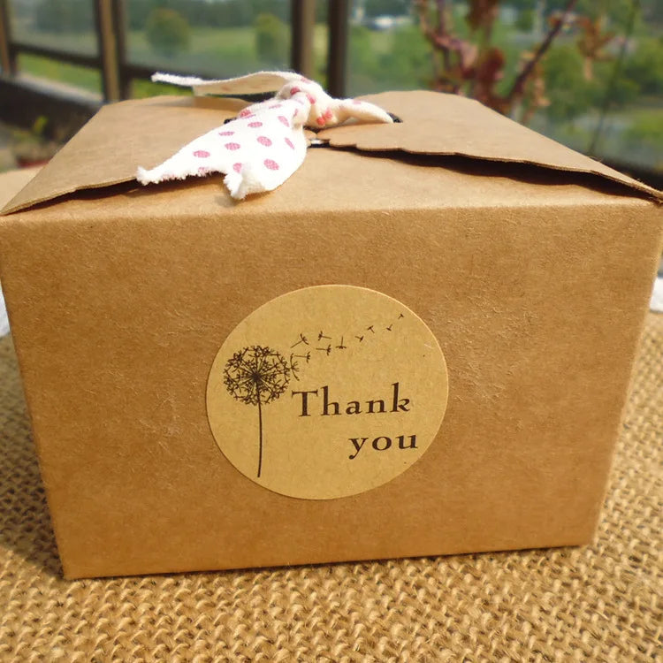120 Pcs Dandelion Thank You Stickers – Round Sealing Labels Sealing Stickers Axl