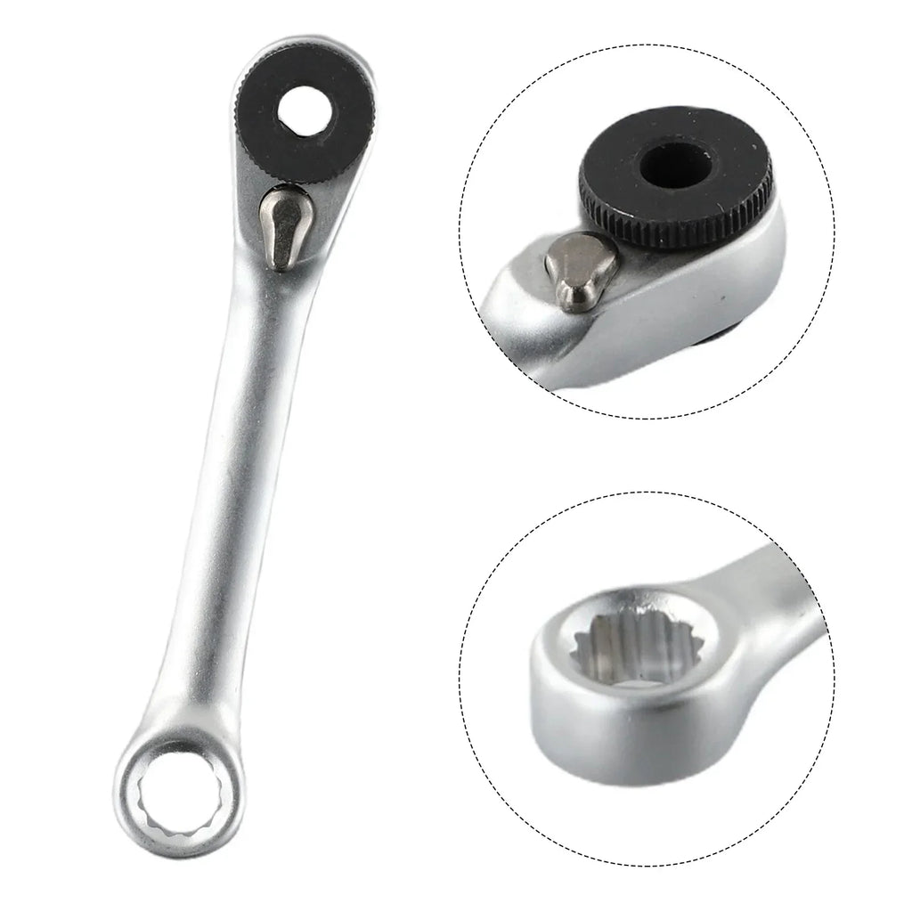 1/4" Quick-Release Ratchet Wrench | 60-Tooth Hex Bit Spanner Ratchet Wrench Axl