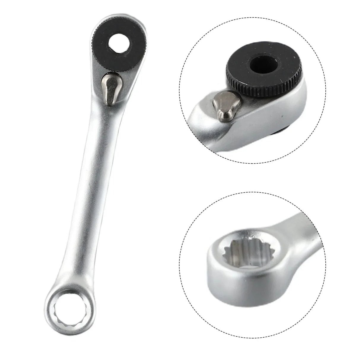1/4" Quick-Release Ratchet Wrench | 60-Tooth Hex Bit Spanner Ratchet Wrench Axl