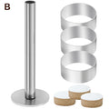 Stainless Steel Polvoron Molder with Pusher | Pastry Ring Mold Pastry Mold Set Axl B